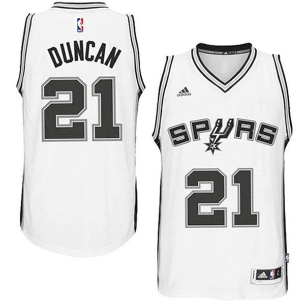 San Antonio Spurs #21 Tim Duncan 2014 15 New Swingman Home White Jersey